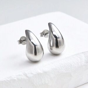 Teardrop Earrings, 925 Sterling Silver new